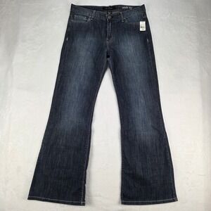 Calvin Klein Jeans Women's Size 10 Wide Leg Denim Relaxed Fit Blue NWT